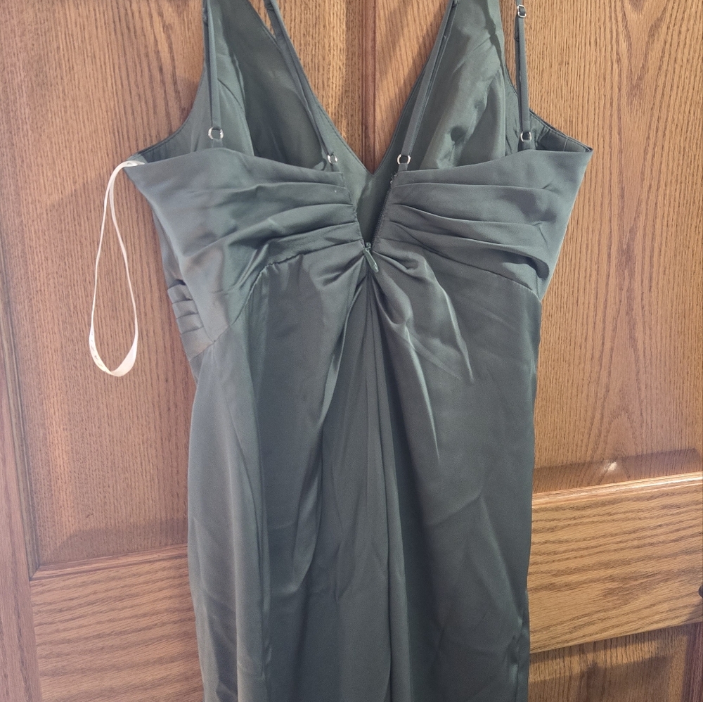 Sage green bridesmaid dress